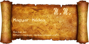 Magyar Médea névjegykártya
